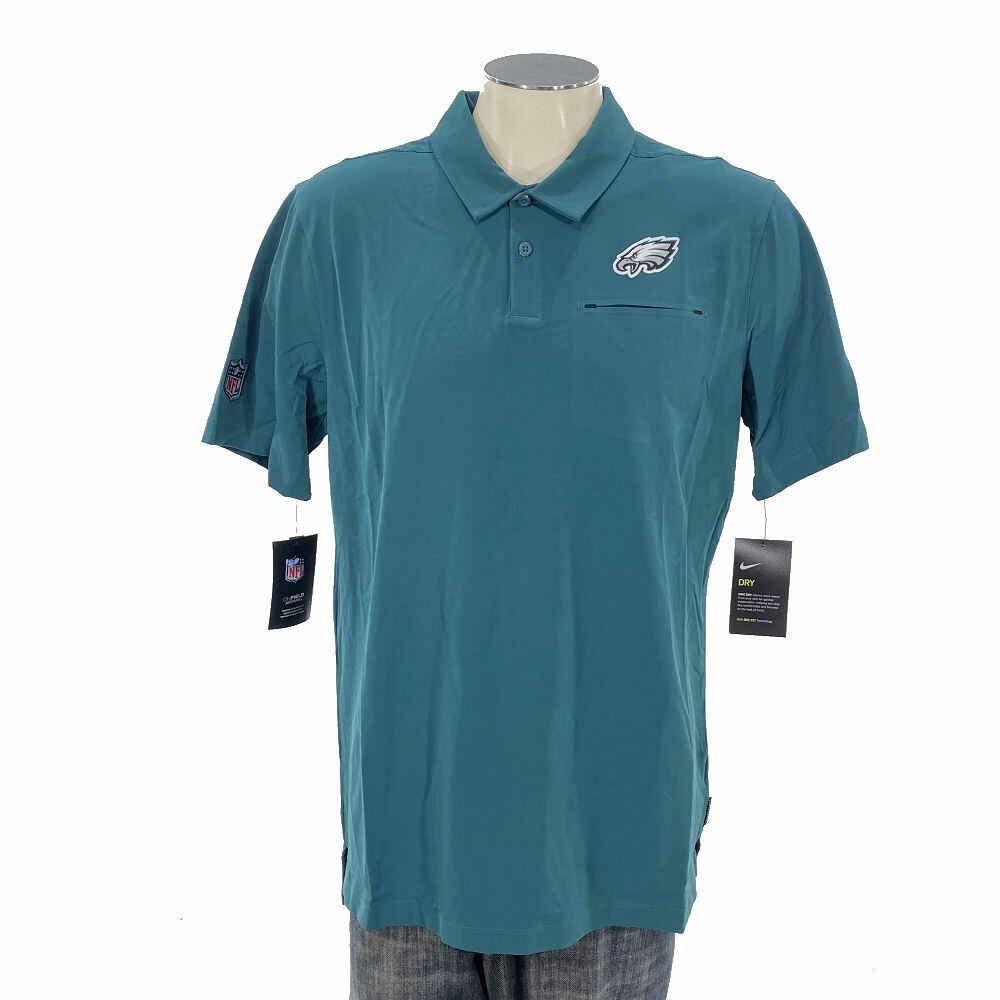 NWT Philadelphia Eagles Nike Onfield Polo Shirt S Mens NFL Football Green Golf - Picture 2 of 8